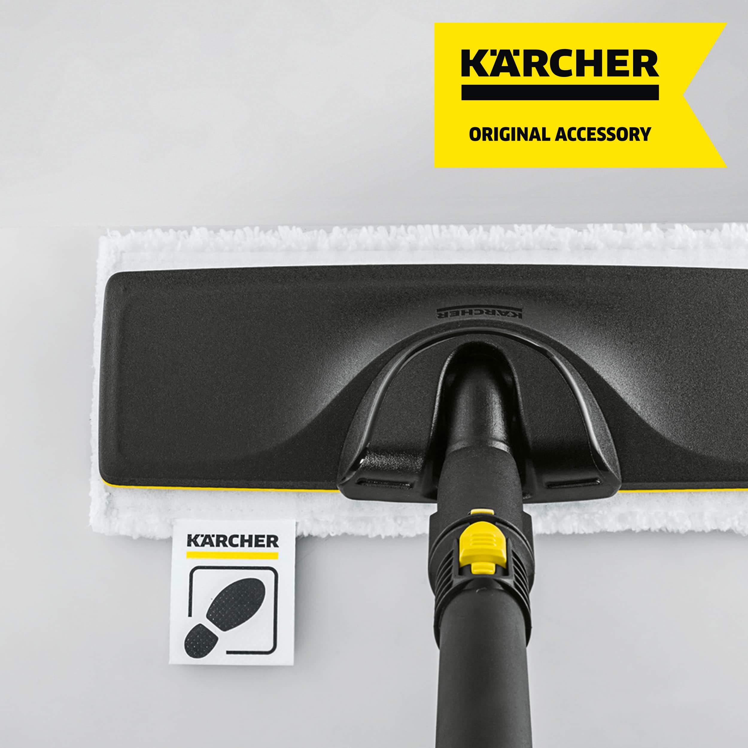 Kärcher Kit de paños de microfibra para la cocina, 2 paños para suelos, 1 funda para la boquilla manual y 1 paño para acero inoxidable, compatible con las limpiadoras a vapor SC de Kärcher