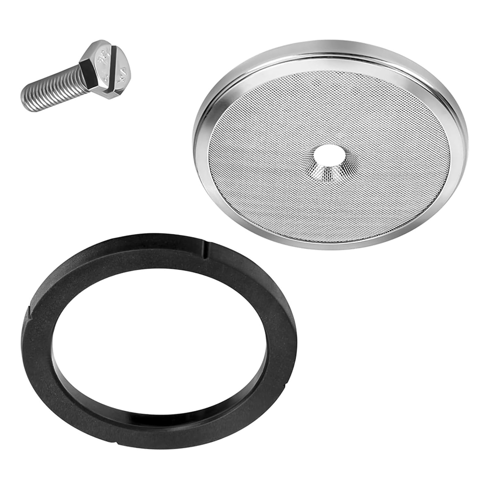 Espresso Brew Head Maintenance Set with Shower Screen, Silicone Gasket and Screw, Coffee Machine Replacement Parts for Upkeep and Part Swaps Espresso Shower Screen Replacement Brew Head Filter Set