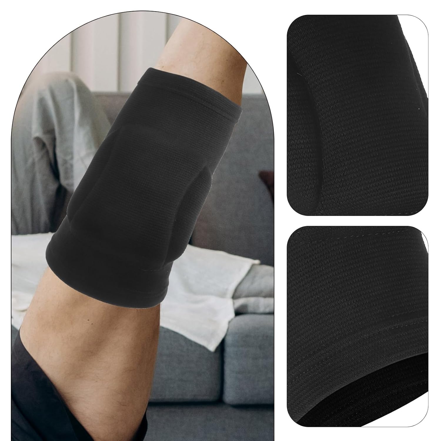 Abaodam Thick Knee Pads for Sports Breathable Protection Cover for Basketball Football Skating and Dance Comfortable Elastic Fit for Daily Activities