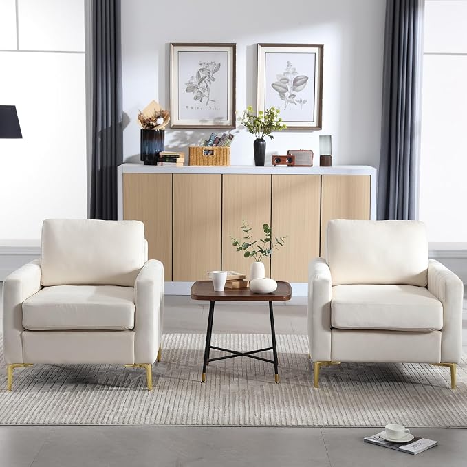 Sillón Plegable Terciopelo Beige miniatura 9