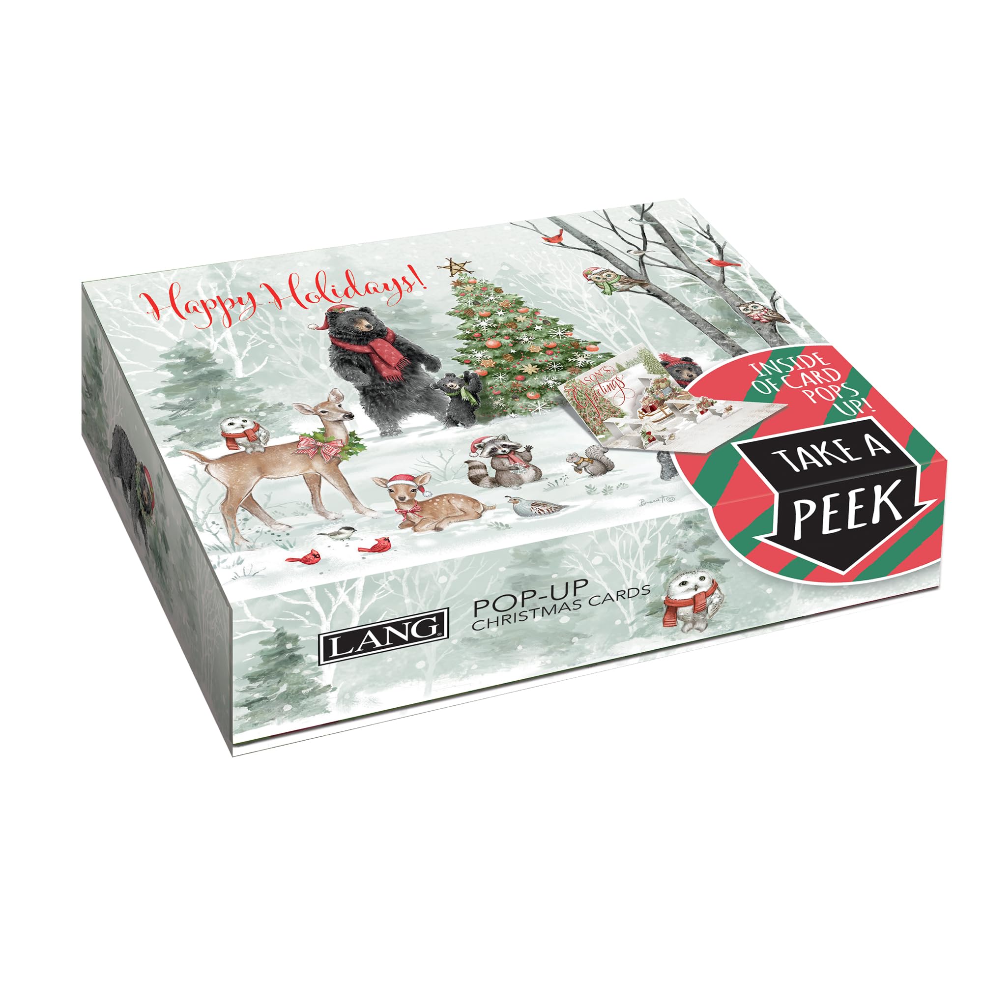 Amazon.com: Lang, Woodland Winter by Chad Barrett Pop-up Christmas