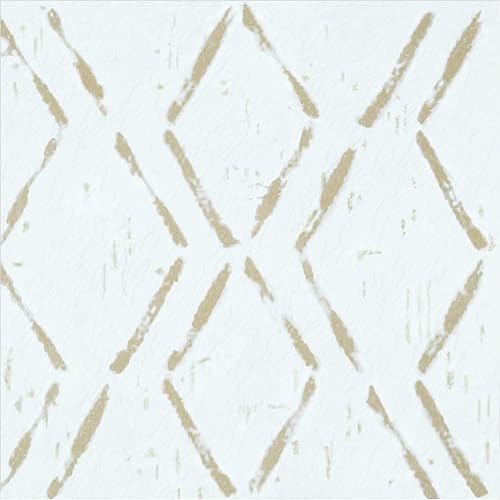 Miniatura 26 de Azulejos de suelo de vinilo autoadhesivos retro de 12 pulgadas, 20 azulejos - 12" x 12", patrón Burch - Despegar y pegar, suelo de bricolaje para