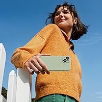 Vista 188 de Miracase Funda diseñada para iPhone 13 Pro Max con protector de pantalla, [forro de microfibra suave antiarañazos], funda protectora de silicona