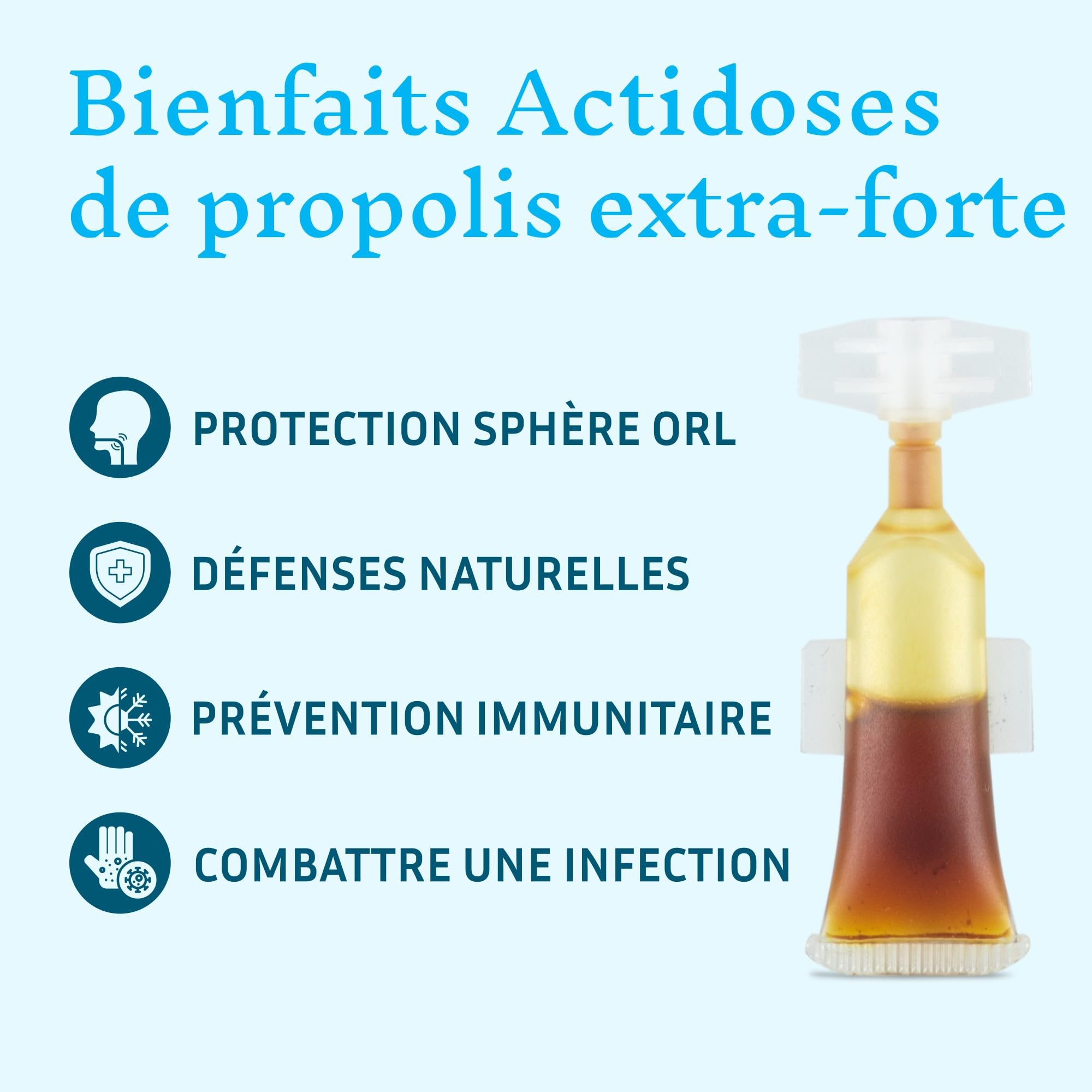 Teinture mère de propolis BIO, Défense Immunitaire & gorge irritée, Cure de 20 jours, 20 Actidoses, 95 mg Polyphénols par Dose, 100% naturel, Fabriquée en France, POLLENERGIE.