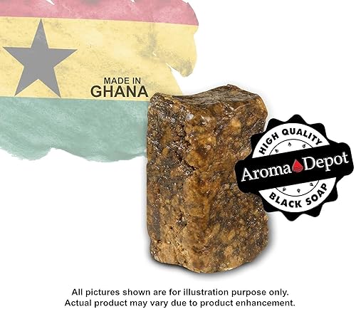 Miniatura 4 de Aroma Depot Barras de jabón negro africano crudo de Ghana (20 libras)