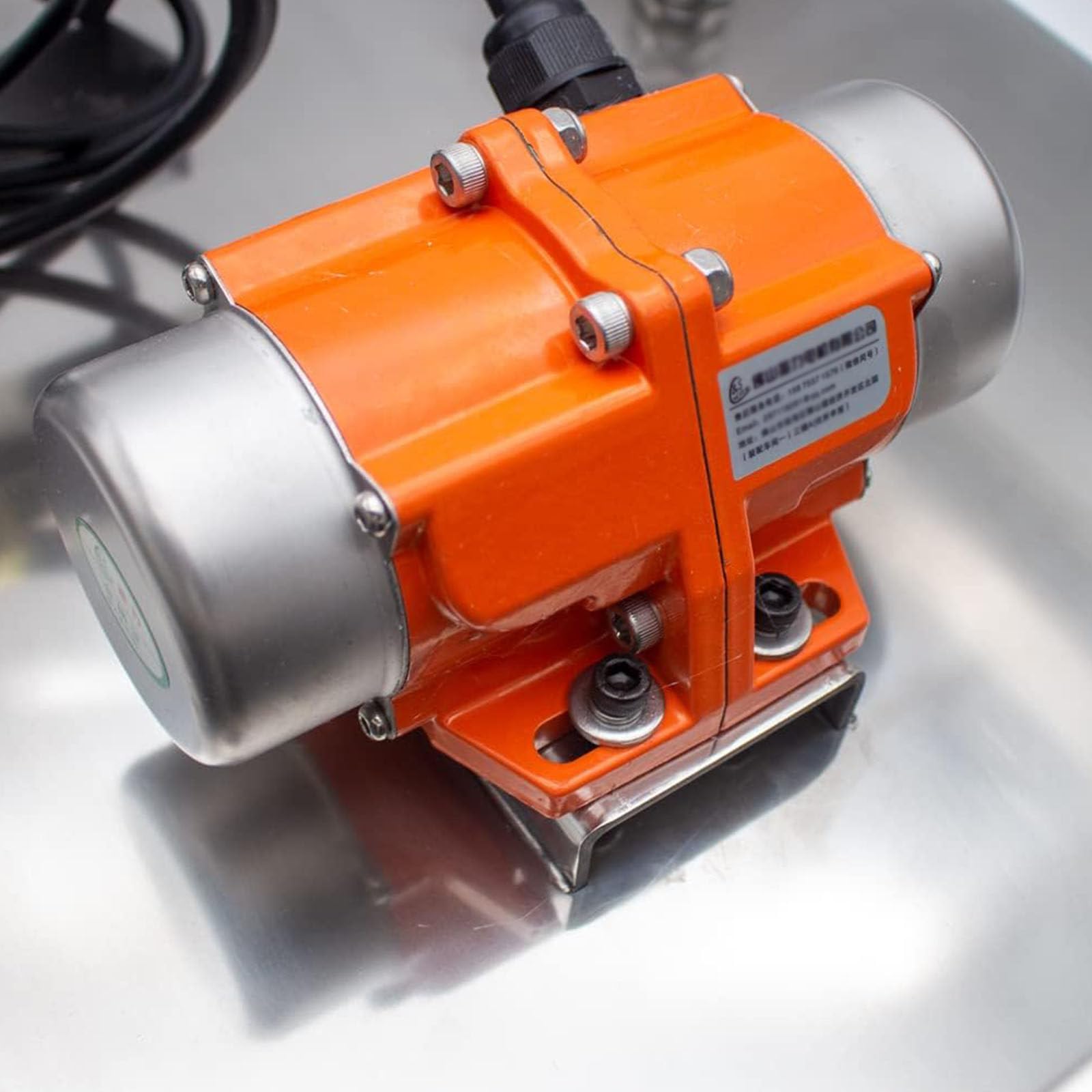 Mesa vibradora de hormigón, agitador de vibración de acero inoxidable para bloque de prueba, 220 V, ideal para mezclas de hormigón vibratorio y aplicaciones de prueba