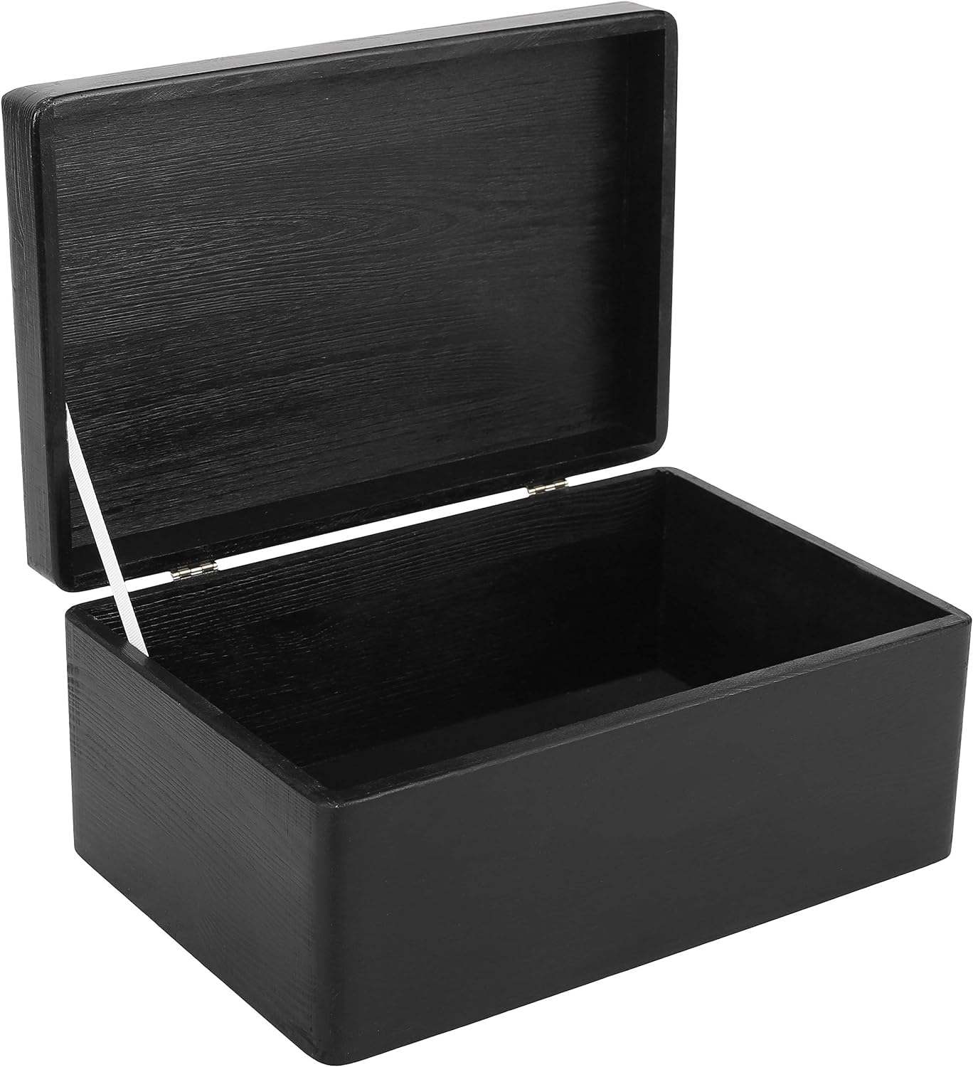 Creative Brands Storage Faithworks Square Wooden Keepsake Organizer Box, 4 x 4-Inch, Black