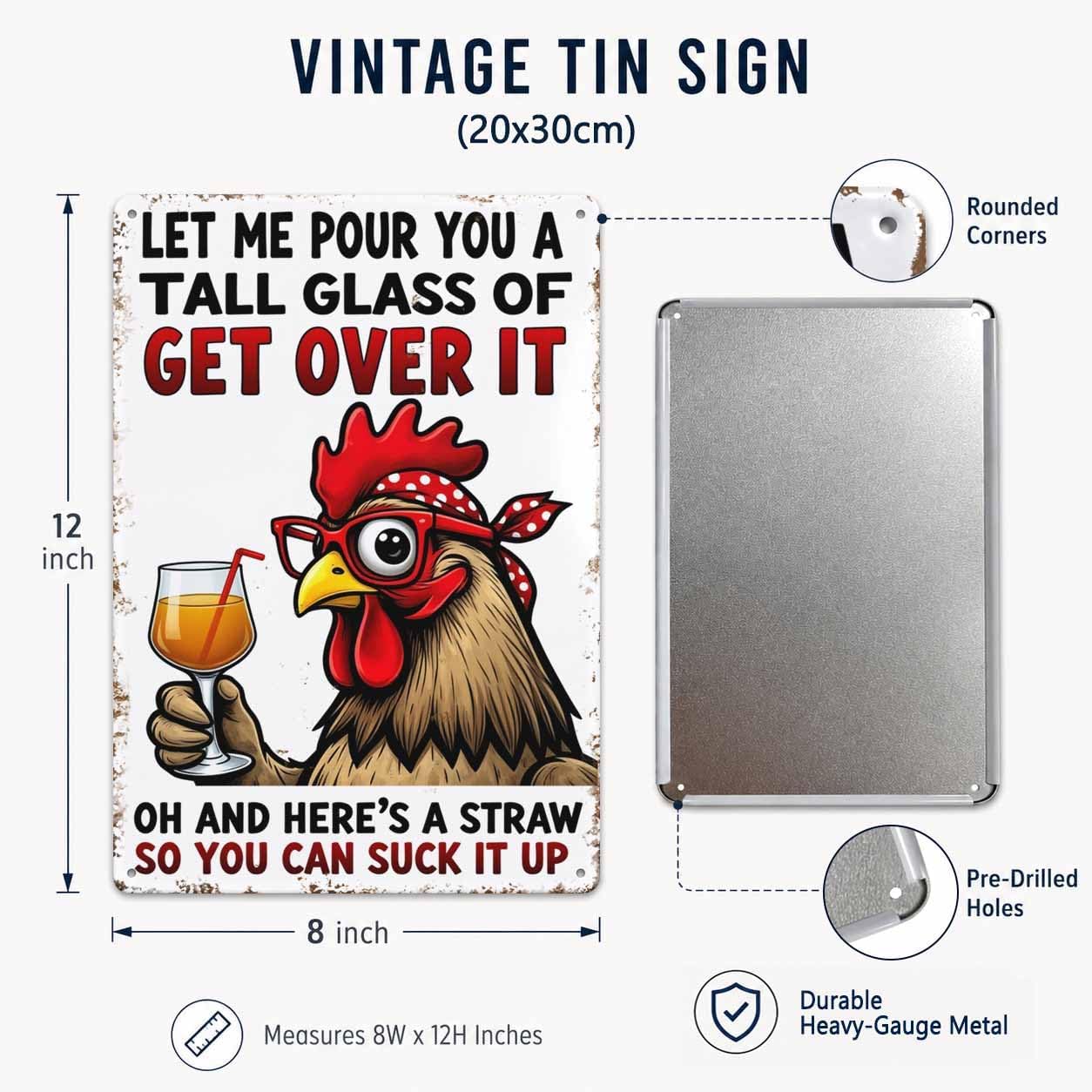 Funny Metal Signs 8X12 Inch Whimsy Home Wall Decor for Bedroom image 2