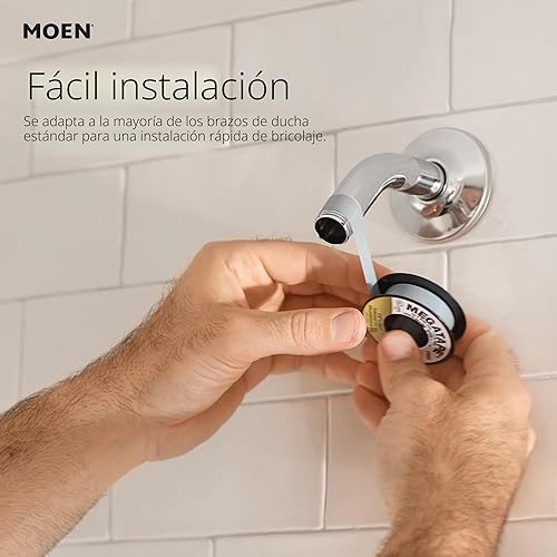 Vista 5 de Moen Engage Spot Resist - Cabezal de ducha de mano extraíble de seis funciones de níquel cepillado de 5.5 pulgadas con sistema de acoplamiento