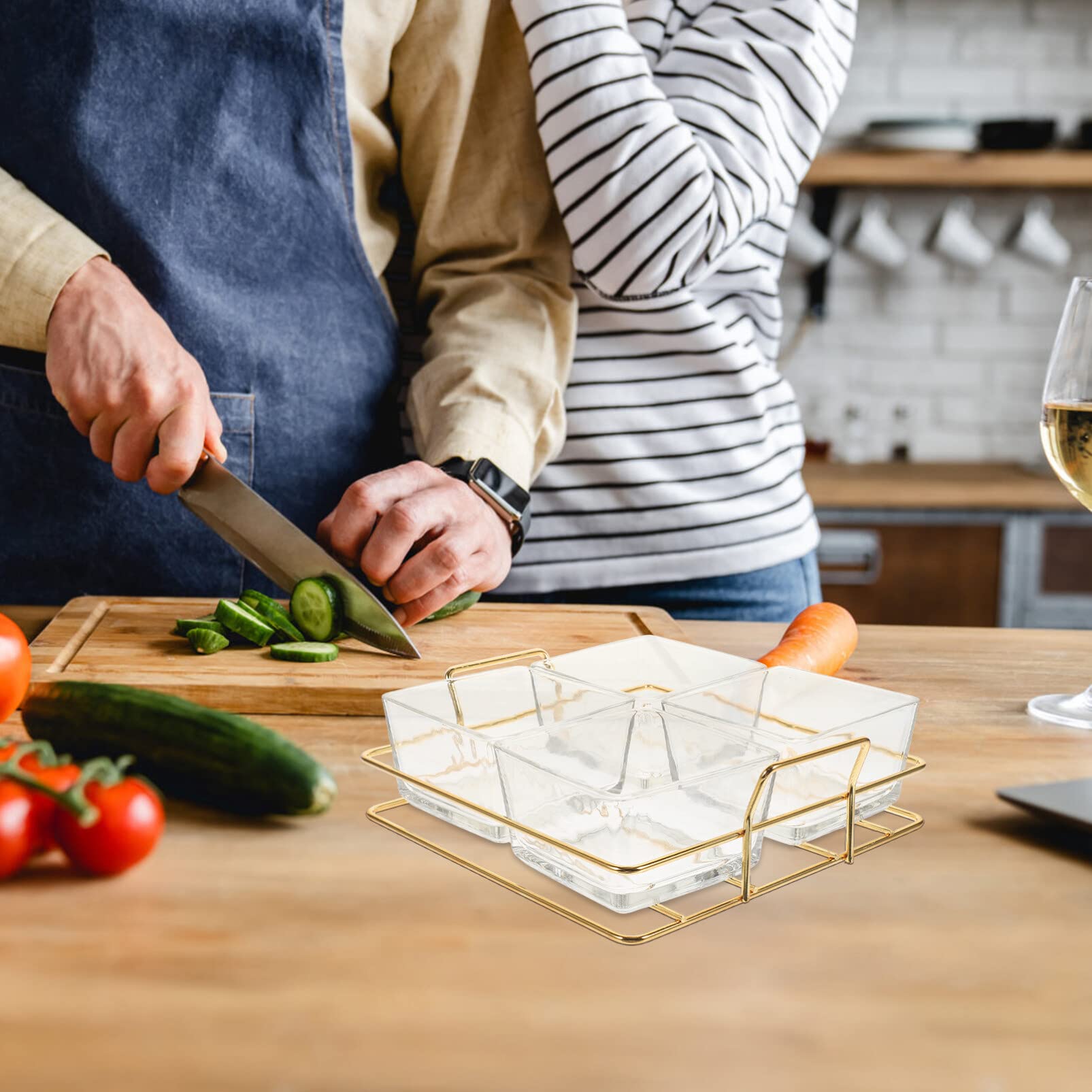 Vassoio Decorativo per dolciumi e Snack in Vetro per Frutta e Verdura, espositore per Dessert, per vassoi e vassoi da Portata per Feste