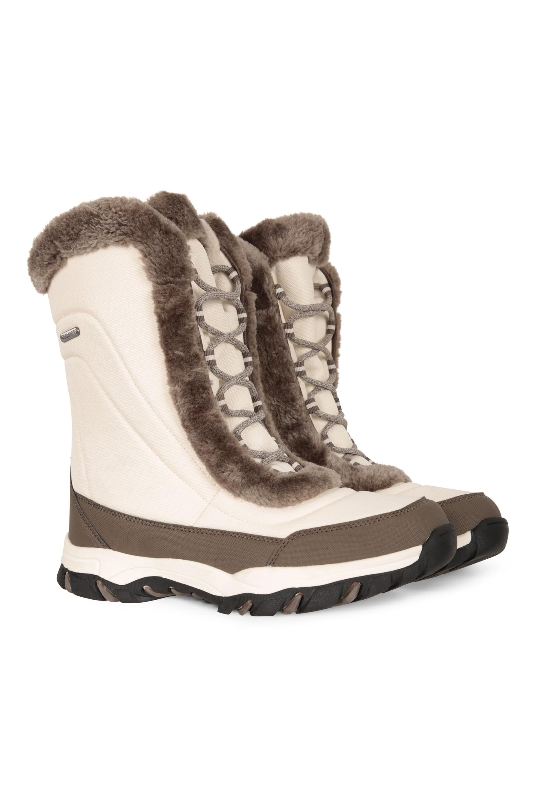 Mountain Warehouse Ohio Damen-Schneestiefel – Schneesichere Damen-Kunstfellschuhe, Getestet bis –20 °C, IsoTherm – Winter, Skifahren, Wintersport, Wandern
