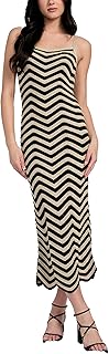 Women's Eco Sleeveless Vera Chevron Lace Back Dress