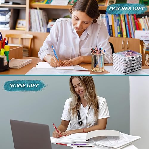 Miniatura 7 de Zhanmai 20 juegos de regalos de agradecimiento para empleados, letreros de mármol, cuadernos inspiradores en espiral con bolígrafos motivacionales,