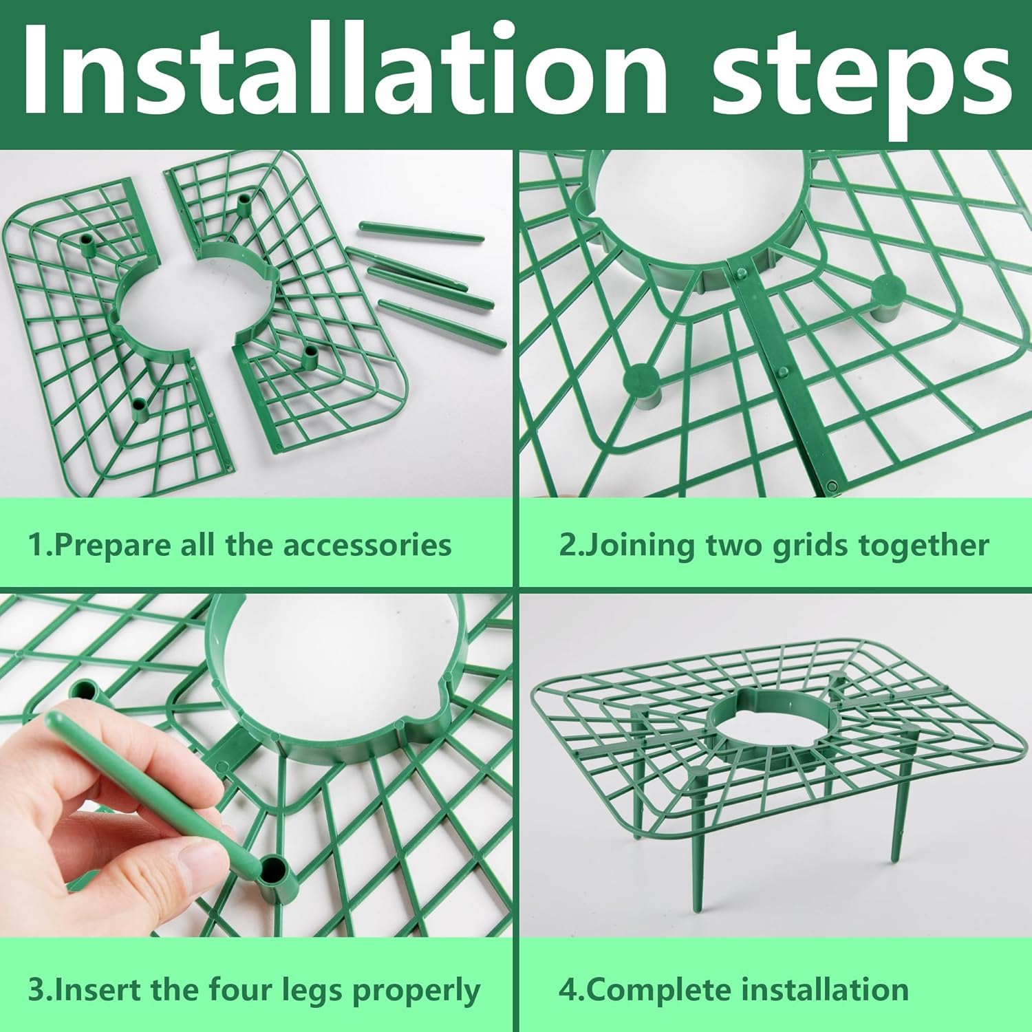 GIONAR 12 Packs Square Strawberry Supports - Strawberry Growing Racks - Plant Support Stand Holder Growing Frame Keep Berries Clean - Image 4