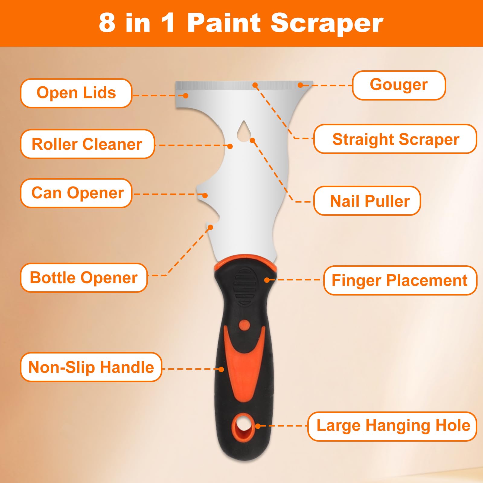 Set di Spatole in Acciaio Inossidabile per Stucco, 13 Pezzi Coltelli di Spatola per Stucco, Raschietti per Pareti, Frattazzo Spatole per Stucco Cartongesso, Kit di Utensili Manuali per Cartongesso