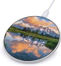 Grand Teton National Park Charger Pad 10W Max Fast Charging Portable Charging Station Compatible with iPhone