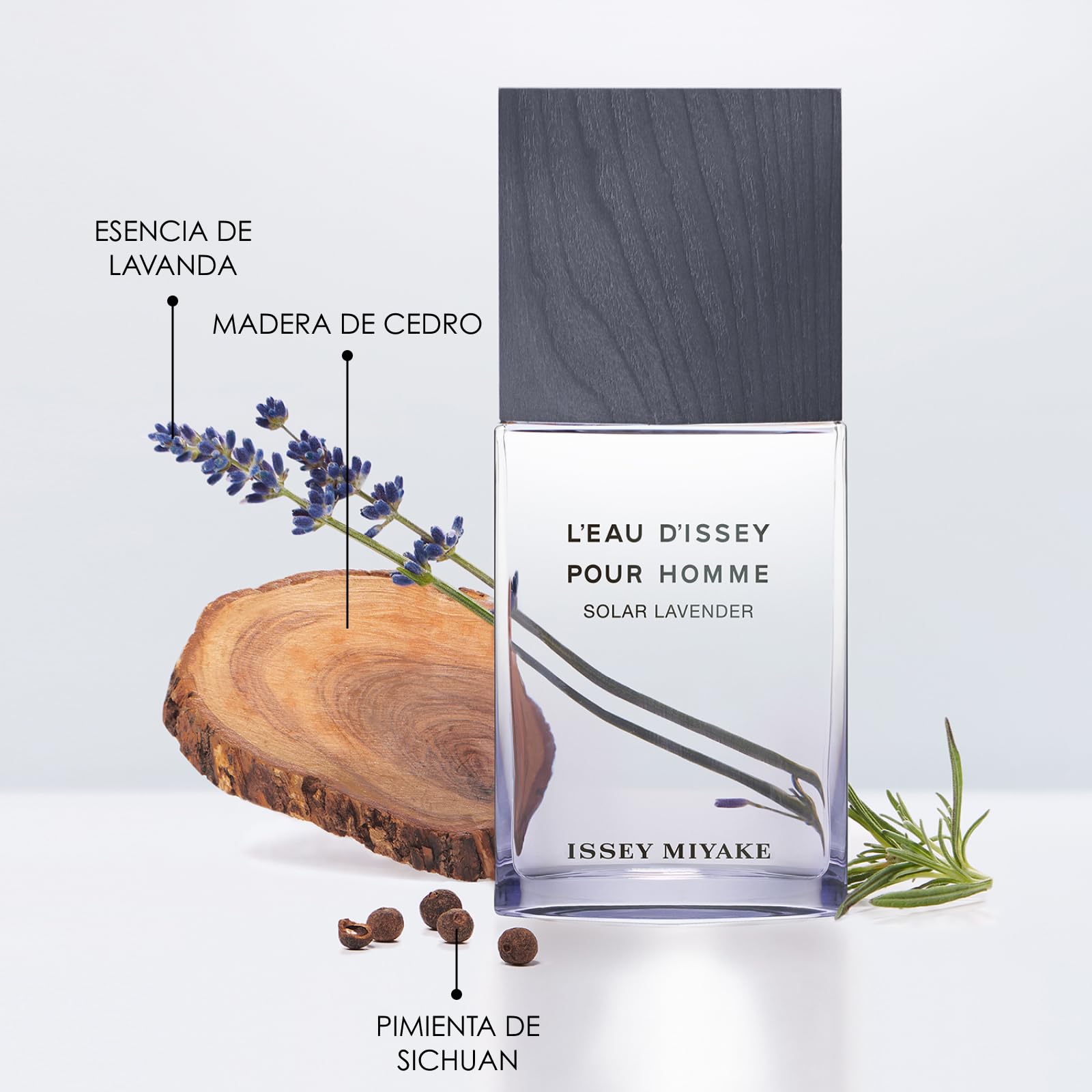 Issey Miyake - L'Eau d'Issey pour Homme Solar Lavender Eau de Toilette Intense - Perfume de hombre con notas Lavanda, madera de sándalo y pimienta de Sichuan - Disponible en varios tamaños