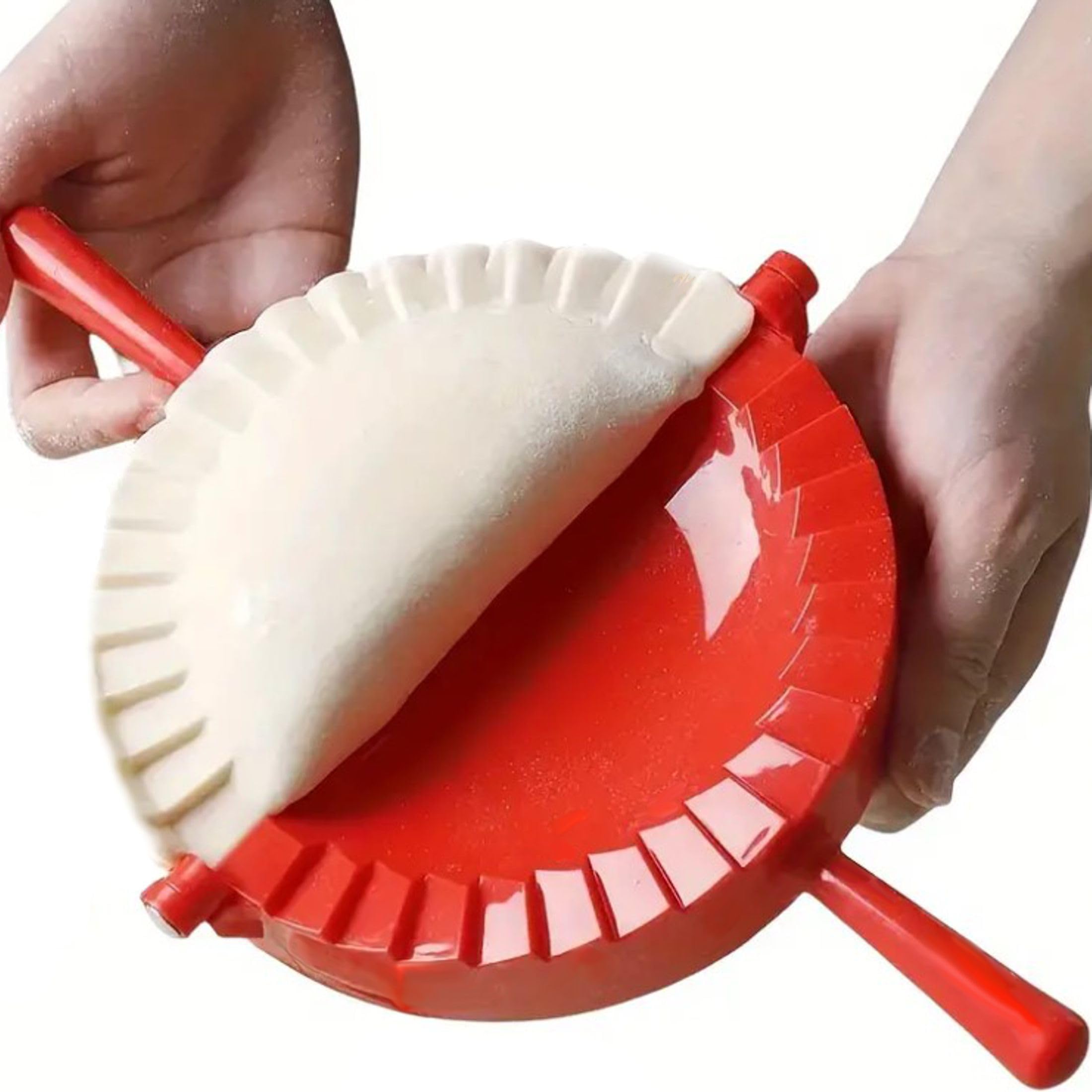 Empanada Maker Press 6 Inch - Professional Empanadas - Mold Ravioli Dumpling Wrap, Tortilla Folder, Wonton Dough Press 2-in-1 Cutter Sealer, Pierogi, Calzone, Hand Pot Pie Maker Wraper