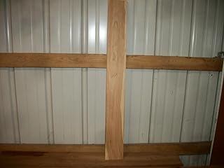 Generic 1 Pc Black Cherry Wood Lumber Kiln Dried 37 7/8""X 4 7/16""X 7/8"" Board Unfinished Woodworking Material Untreated for Christmas Holiday Cutout, ?K_0095