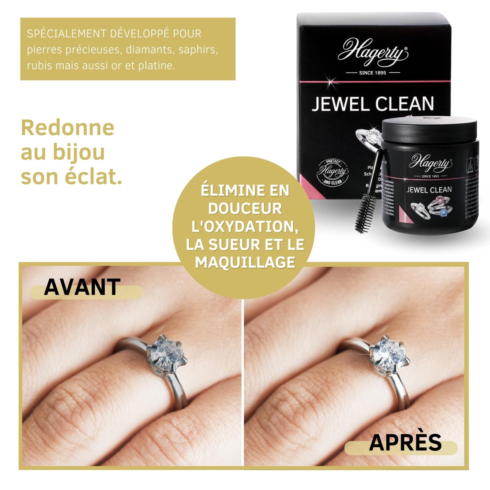 Nettoyant Pour Bijoux Jewel Clean 170 Ml - Nettoie Or, Argent, Pierres - Neuf Pays-Bas