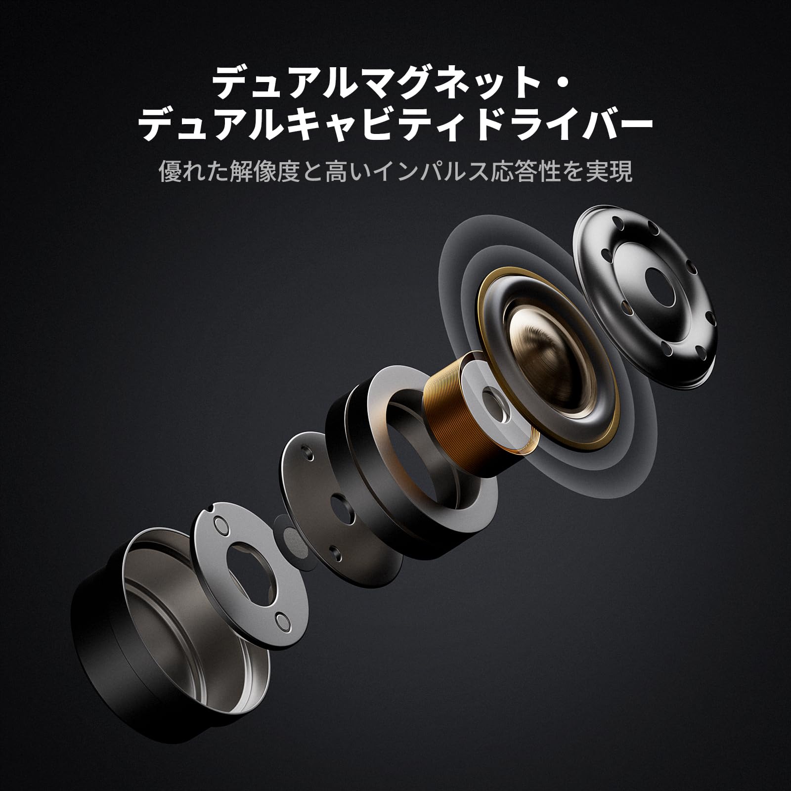 Amazon.co.jp: Fosi Audio IM4 オープンバック型IEMイヤホン