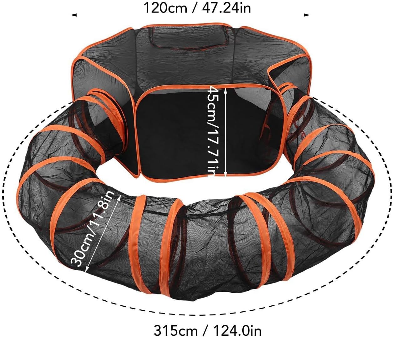 Outdoor Enclosure for Cats - Outdoor Cat Tent | Foldable Breathable Fence Kennel Box Playground House for Small Animals Cleaning Travel Car Indoor Home Use