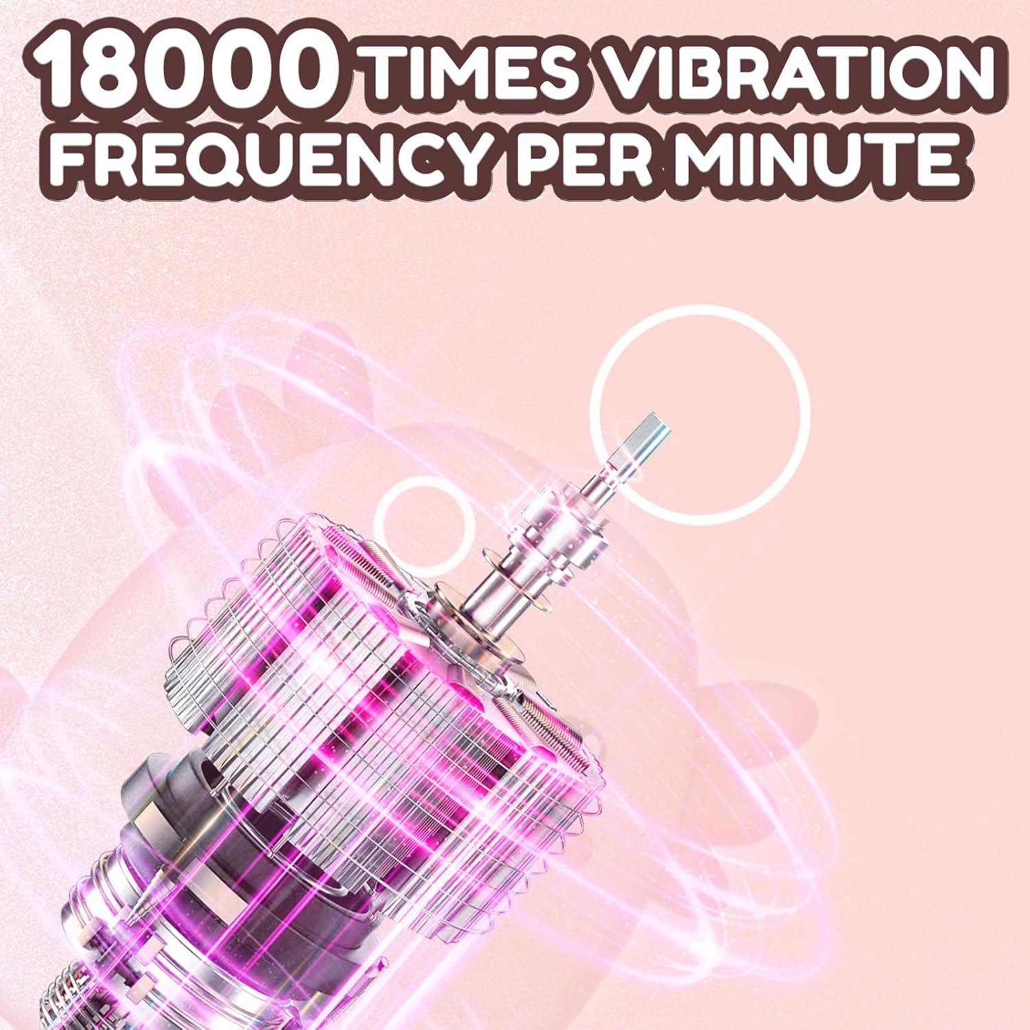 Kids Electric U Shaped Toothbrush - Axolotl Kids Sonic Toothbrush with 6 Brush Head Automatic 6 Cleaning Modes Full Mouth Cleaning-Pink