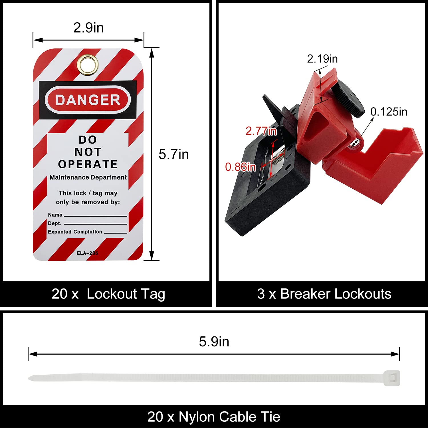 Snapklik.com : SAFBY Circuit Breaker Lockout Device - Lockout Tagout ...