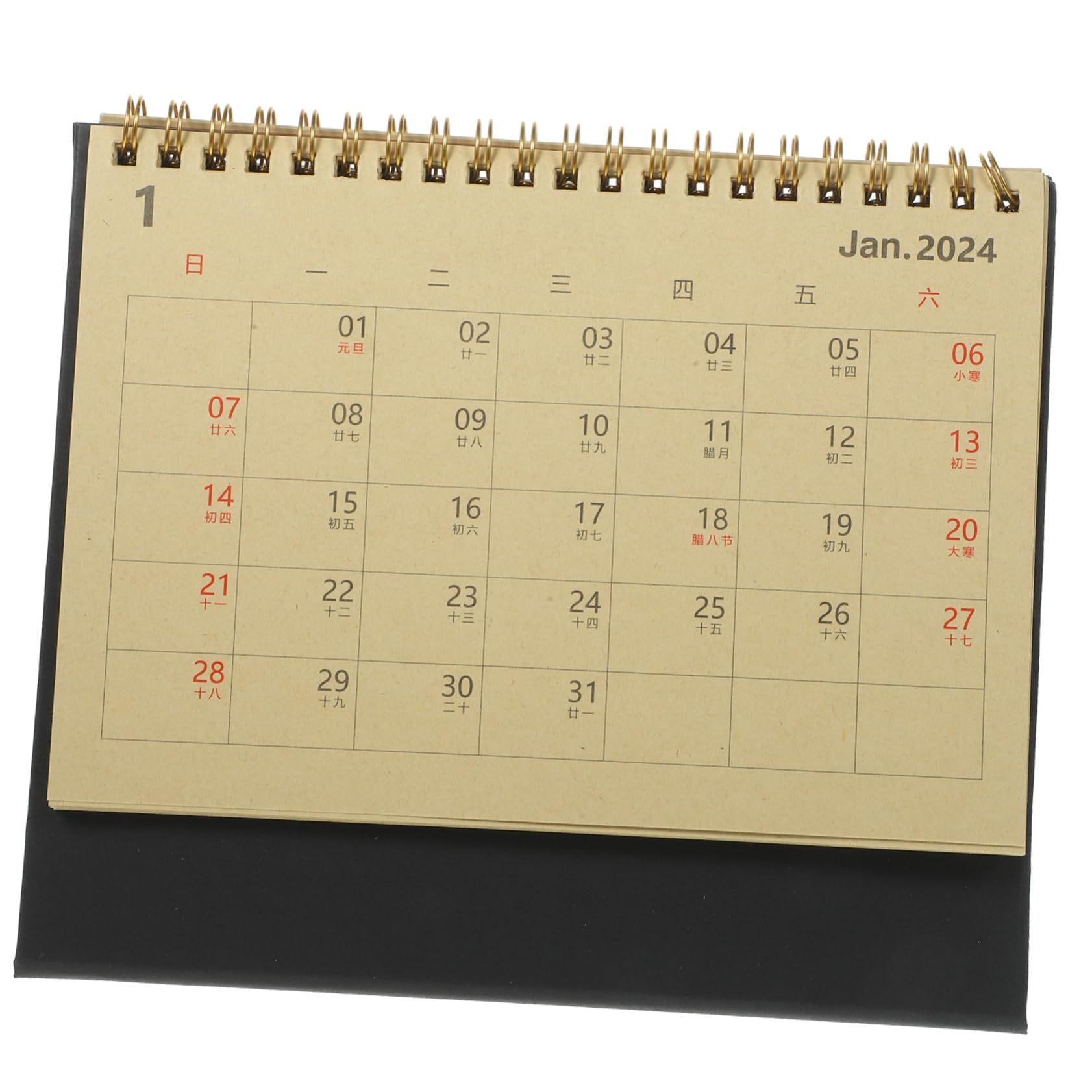 NUOBESTY 2024 Desk Calendar Office Calendar Block Calendar for Desk Office Decor Decorative Month Calendar Household Standing Calendar Delicate Desk Calendar Vertical Decorate Decorations