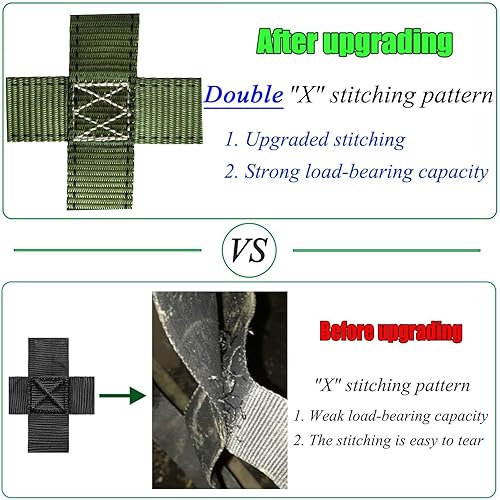 Miniatura 5 de DREAMOSA Red de carga, red de carga de escalada, juego de columpios de escalera de gimnasio de selva, casa del árbol al aire libre, línea ninja, red