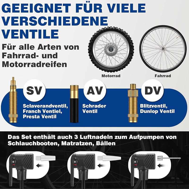 WESTGIRL Kerékpár Pumpa 11 Bar / 160 PSI - Univerzális Padlópumpa Minden Szelephez - Országúti, Hegyi és E-Bike Kompatibilis Fém Légpumpa Ad