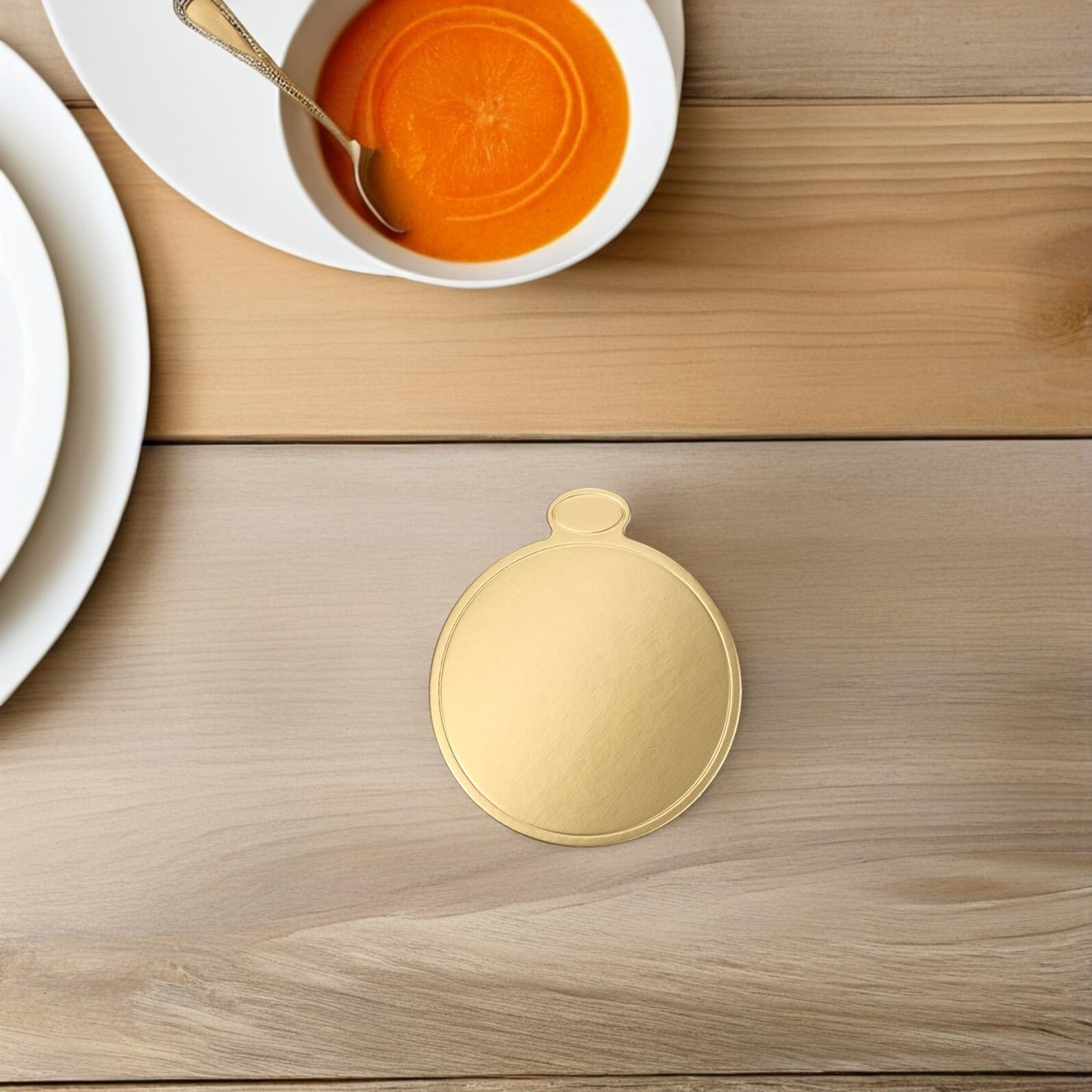 Base Rotonda per Torte e Dessert in Carta Oro, 200 Pezzi