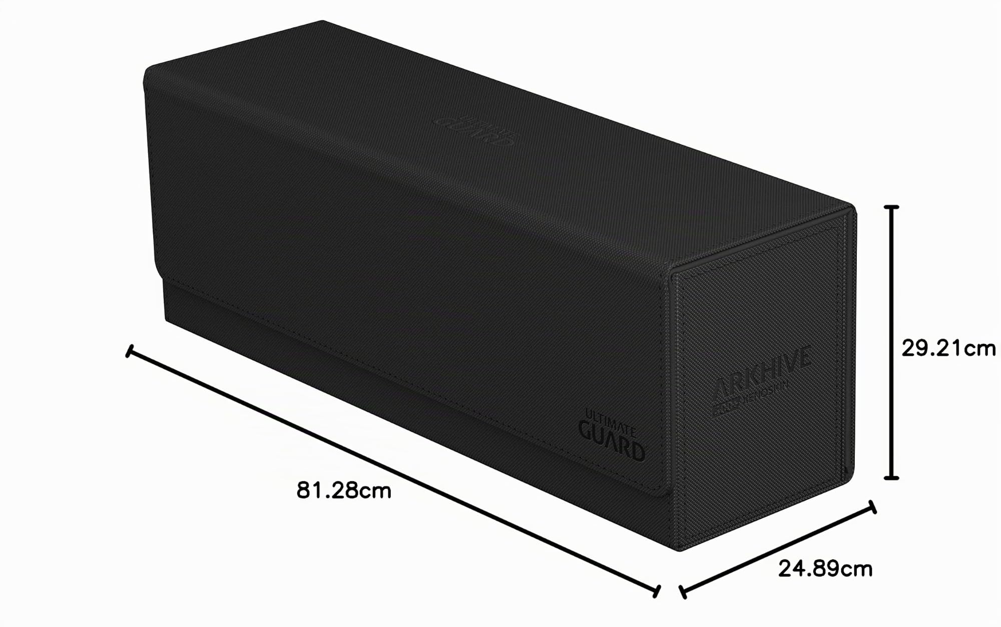 Ultimate Guard Arkhive 400+, Étui pour 400 cartes TCG à double manchon, noir, compatible avec Boulders, fermeture magnétique et doublure intérieure en microfibre