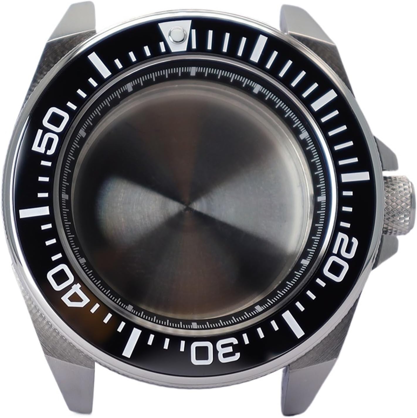 43.8mm Modified Samurai Diving Watch Case with Sapphire Glass for NH35 NH36 NH38 4R36 Movements - 100M Waterproof