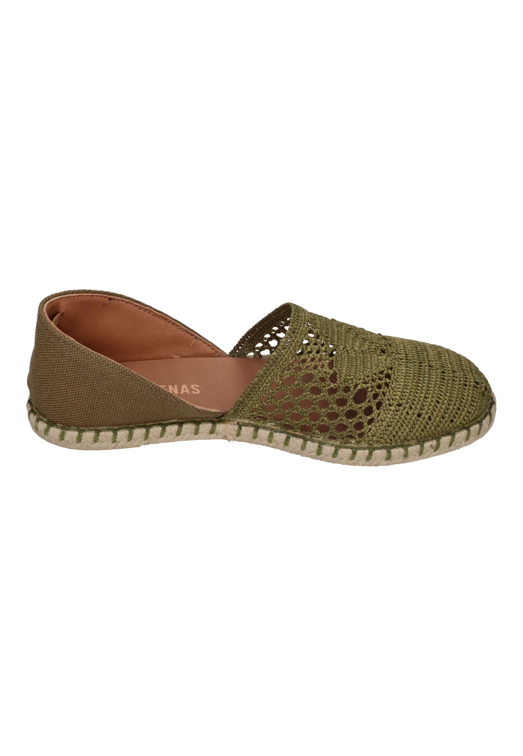 VERBENAS Carmen Gehäkelte beige Espadrilles
