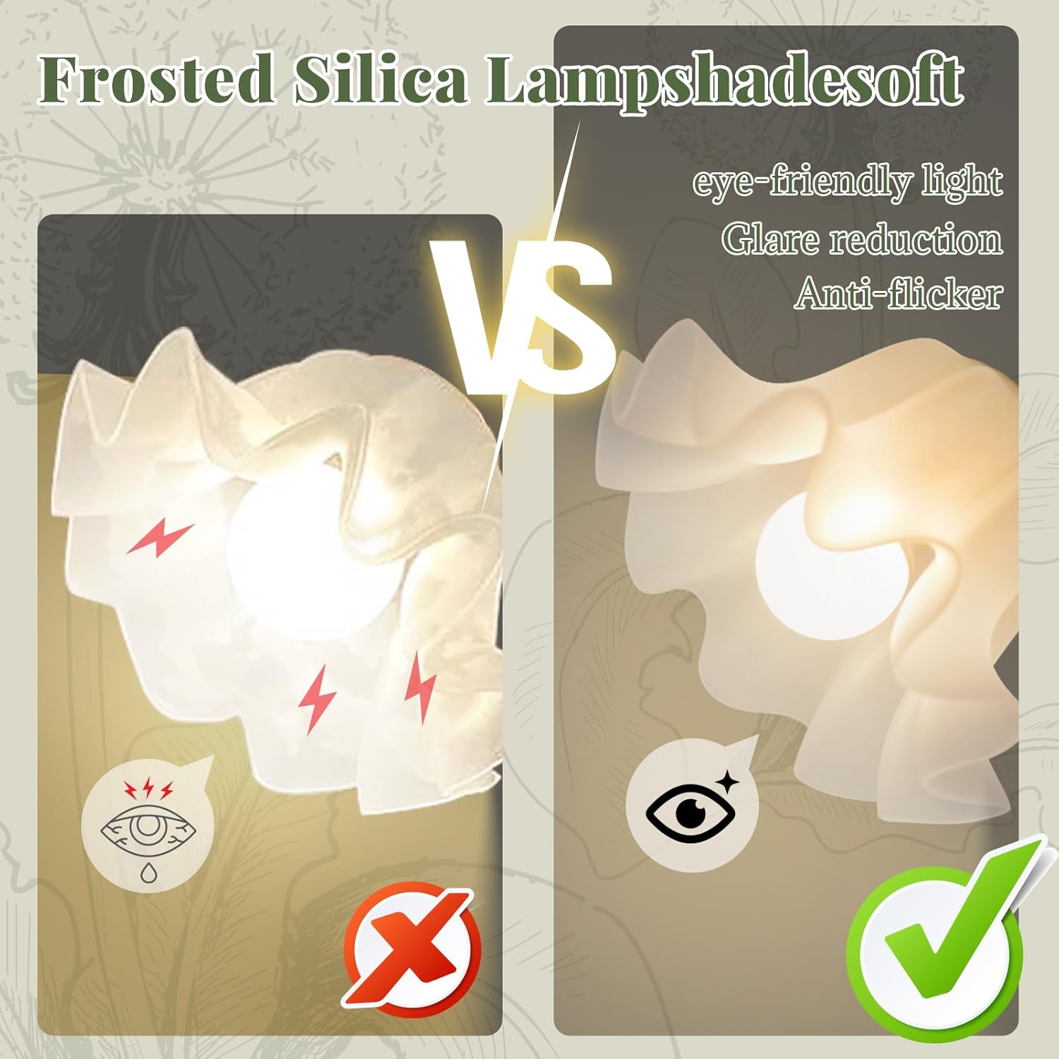 Flower Floor Lamp for Living Room, Tall Crystal Floor Lamp with 6 LED Blubs, Green Floral Floor Lamps with 3 Color Temperatures, Modern Bright Standing Lamp for Bedroom, Office Home Decor