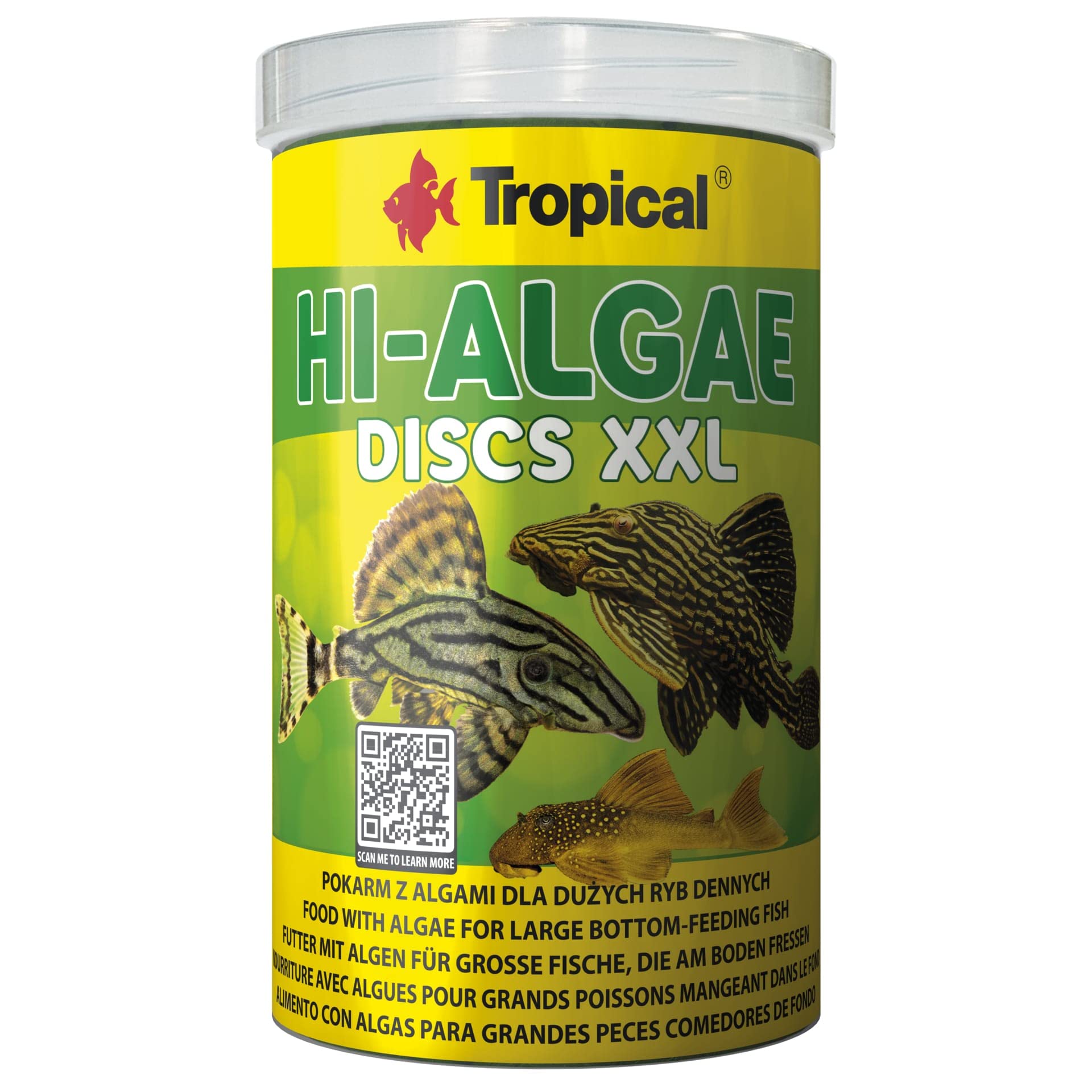 HI-Algae Discs XXL 1000ml / 500g - Alimento con Algas para Grandes Peces comedores de Fondo