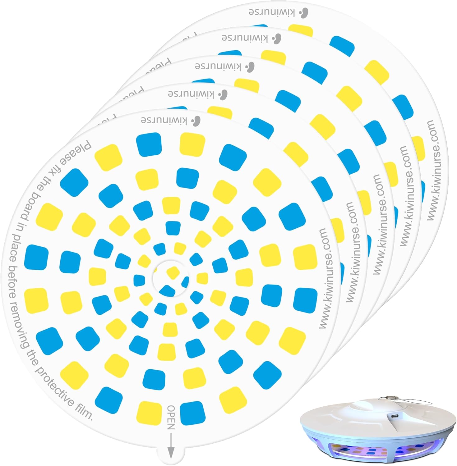 Flea Trap Refills Glue Boards for UVLA1005, Upgraded Super Sticky Glue, 5 Pack