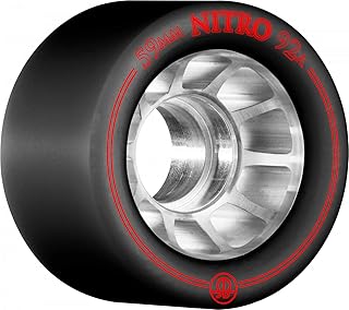 RollerBones Nitro 101A Skate Wheels - Black - 59mm
