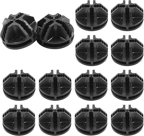 40 conectores de cubo de alambre, conector organizador de cubo de rejilla de plástico para organizador modular de almacenamiento de armario y