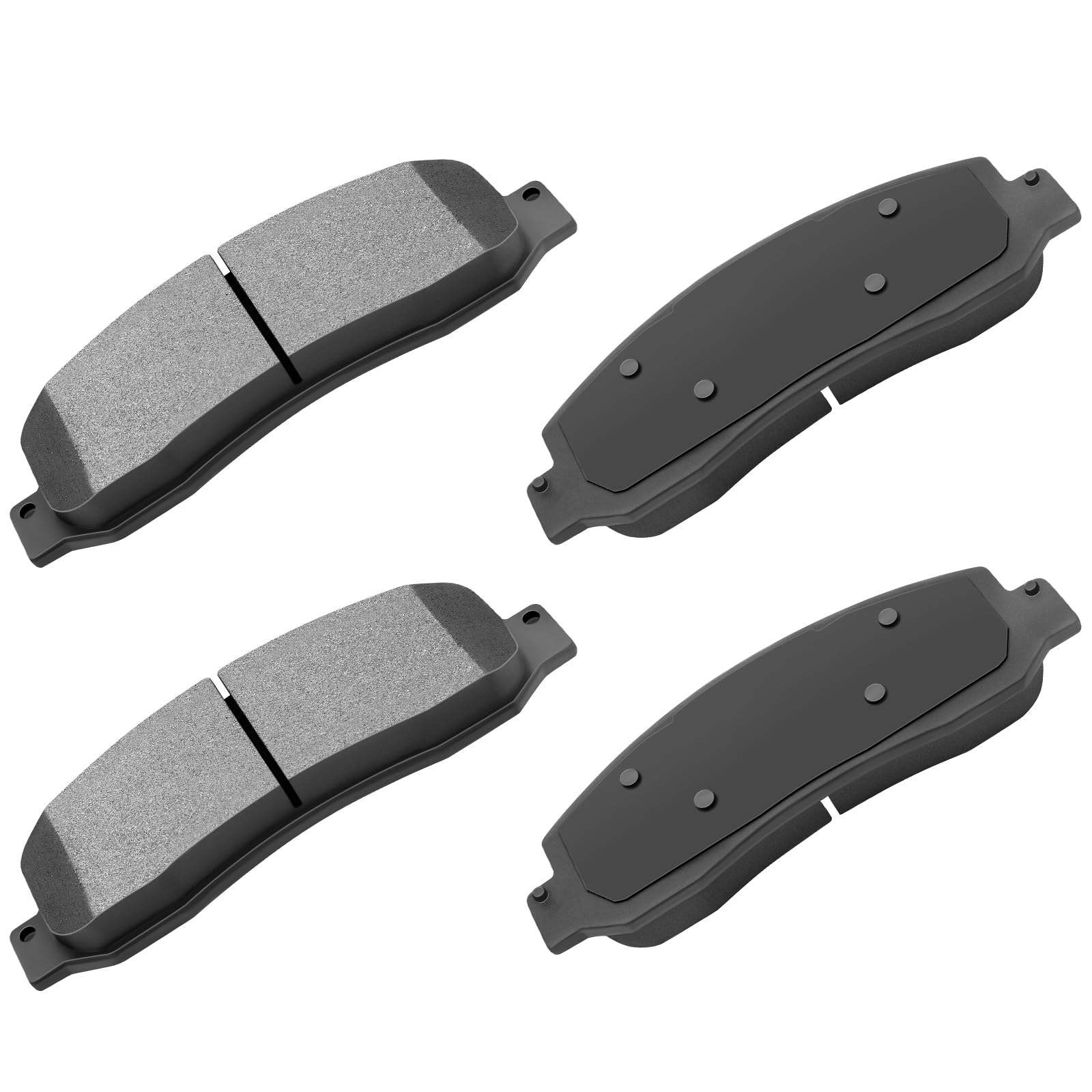 cciyu D1069 Ceramic Front Brake Pad Set Fit For 2005-2011 For Ford For F-250 Super Duty,2005-2012 For Ford For F-350 Super Duty,2010-2012 For Ford For F-450 Super Duty