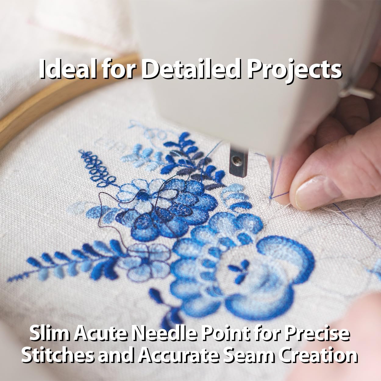 SCHMETZ Microtex Sharp Sewing Machine Needles - Quilting & Topstitching Supplies, Size 60/8, Box of 100 Needles - Image 3