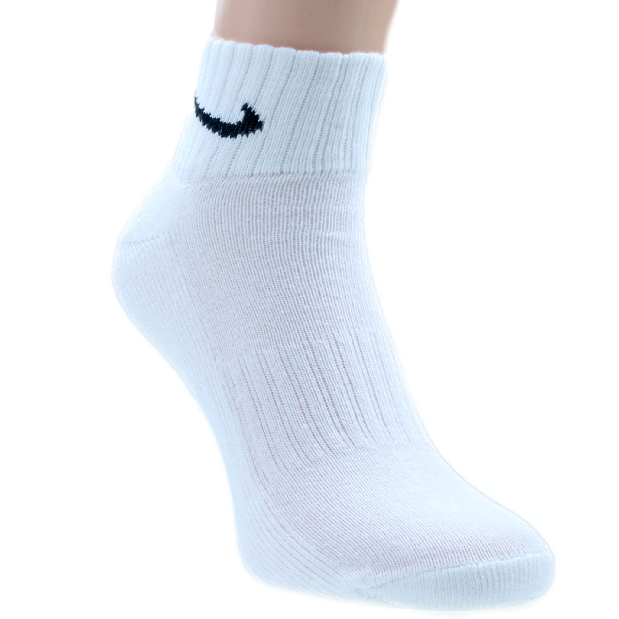 Nike 9 Paar Socken One Quater Socks Herren Damen Kurze Socke Knöchelhoch, Farbcode + Farbe:A28 6 Paar bunt 3 Paar schwarz