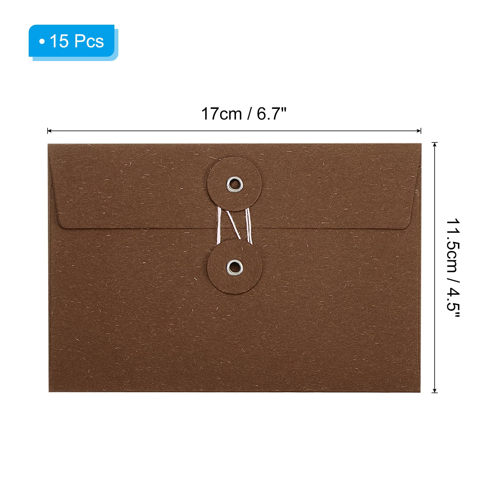 PATIKIL 4.5x6.7 Gift Card Envelopes with String Tie Closure - Image 2