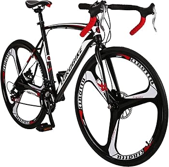 Amazon.com : EUROBIKE Road Bike 700C Wheels 21 Speed Dual Disc