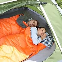 Sportneer Dupla Hálózsák 2 Személyes Vízálló 4 Évszakos Párnahuzattal Camping Túrázáshoz, 220 x 150 cm 7