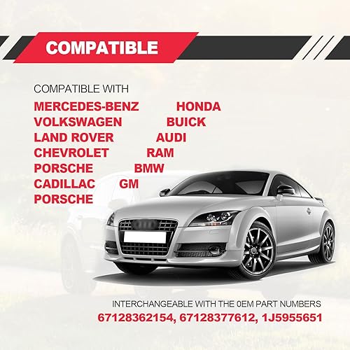 Miniatura 6 de Bomba de lavado de parabrisas, compatible con BMW 328i E46 325i M3 M5 X3 X5 Z3 Z4 Z8, Mercedes-Benz, reemplaza al OEM 67128362154, 67128377612,