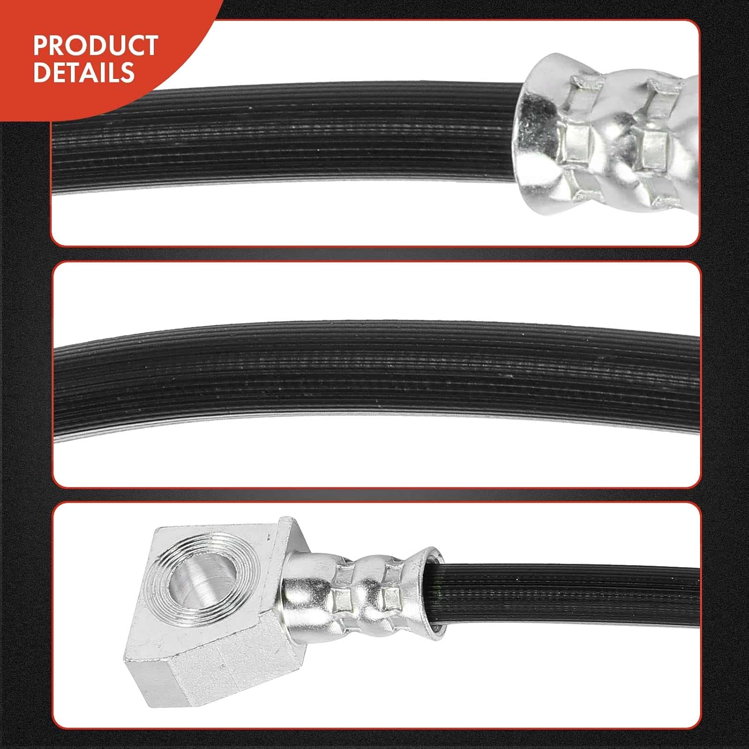 A-Premium Rear Passenger Brake Hydraulic Hose Compatible with Select Ford Models - For F-150 1999-2003, For F-150 Heritage 2004, For F-250 1997-1999 - Replace# 6L3Z2267R
