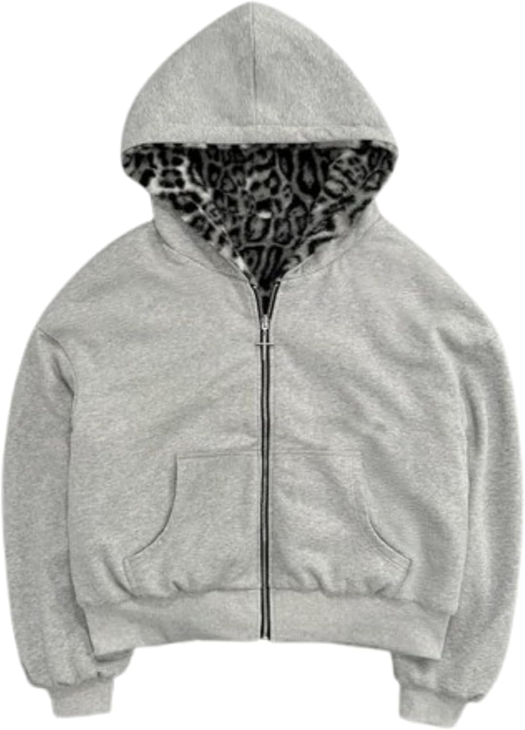 Y2k Zip Up Hoodie Fur Hooded Jacket Warm Winter Coat for Men Fur Collar Hoodies Streetwear Unisex Streetwear