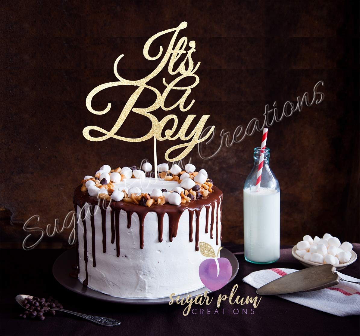 Sugar Plum CreationsIt's A Boy Cake Topper